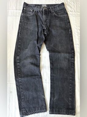 Naked & Famous Denim Straight-Leg Jeans in Faded Black